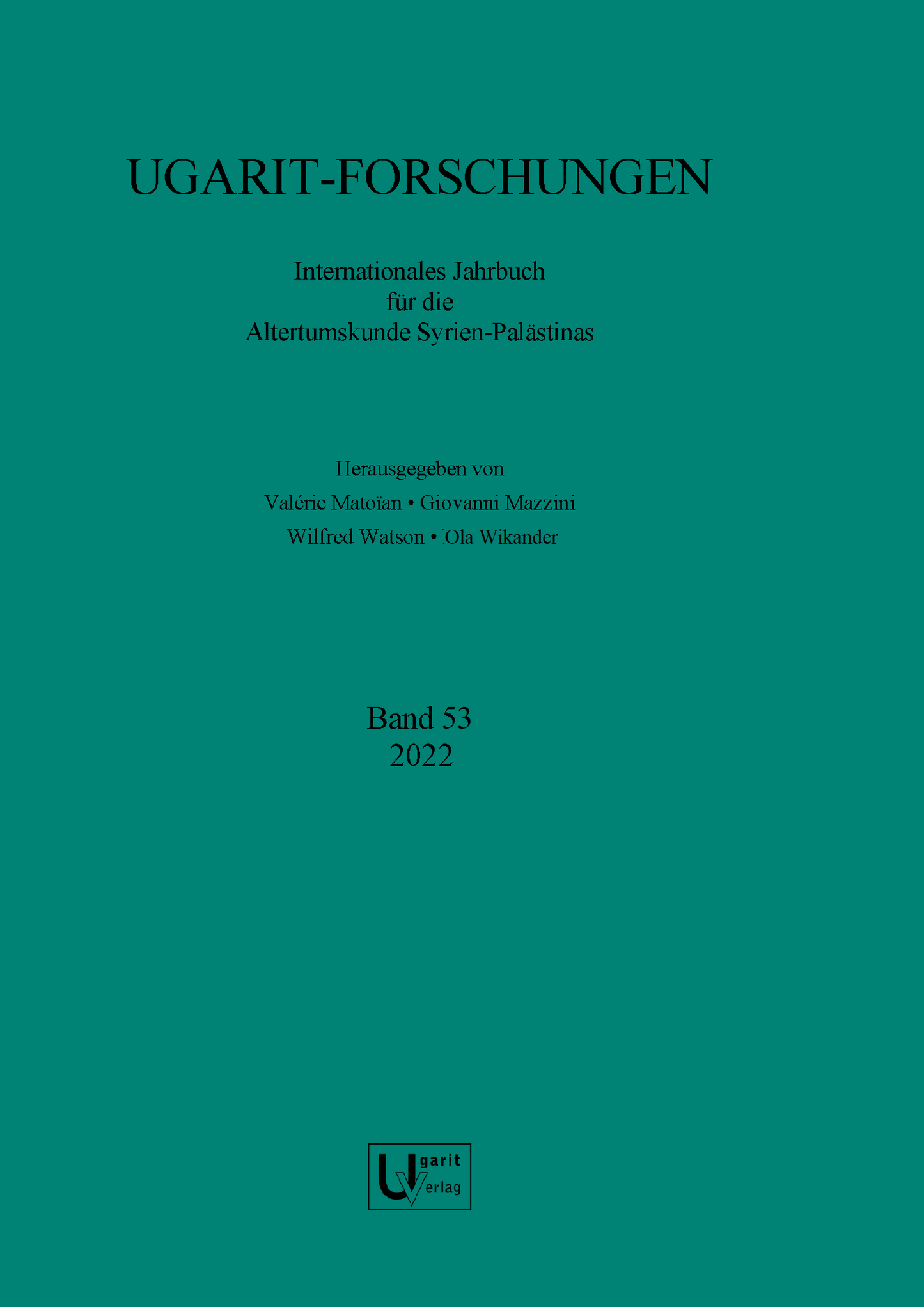 Ugarit-Forschungen 53 (2022)