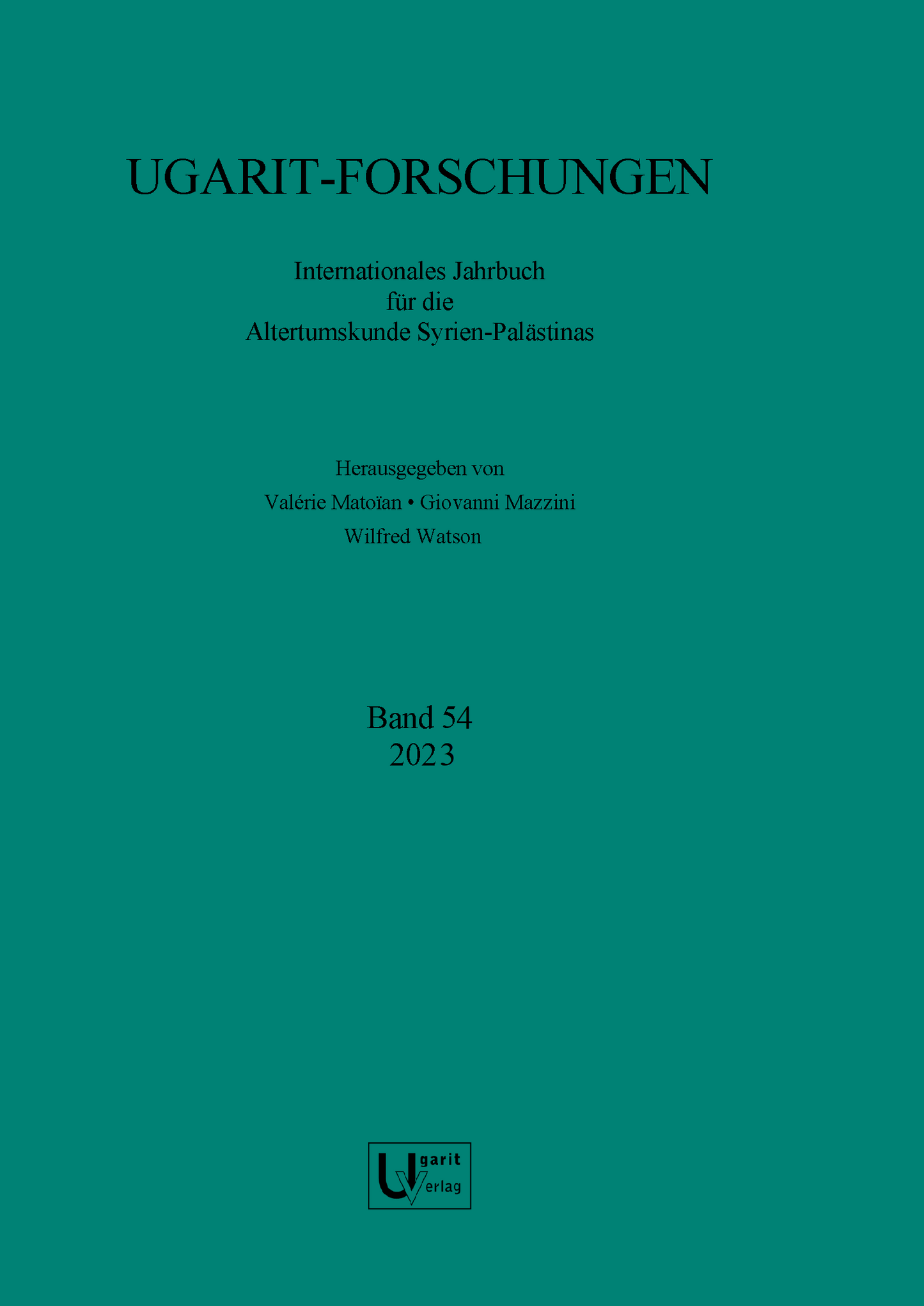 Ugarit-Forschungen 54 (2023)