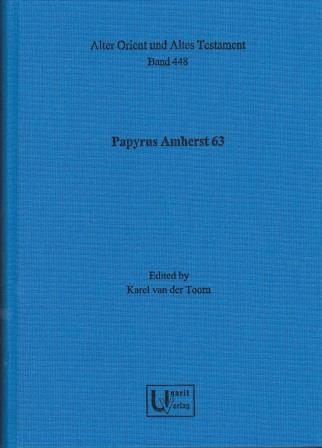 Papyrus Amherst 63. (AOAT 448)