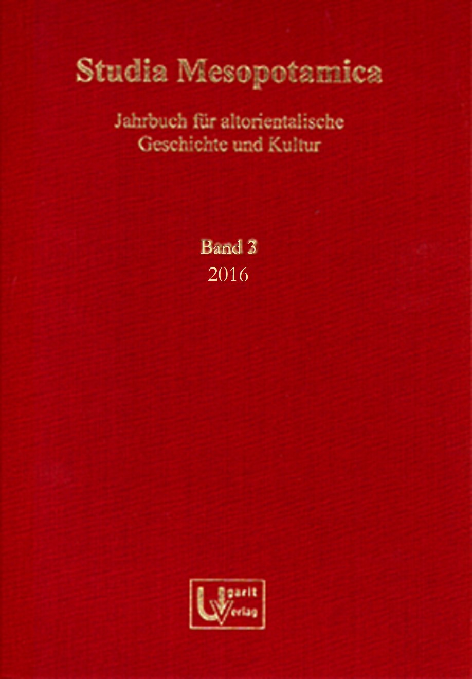 Studia Mesopotamica 3 (2016)