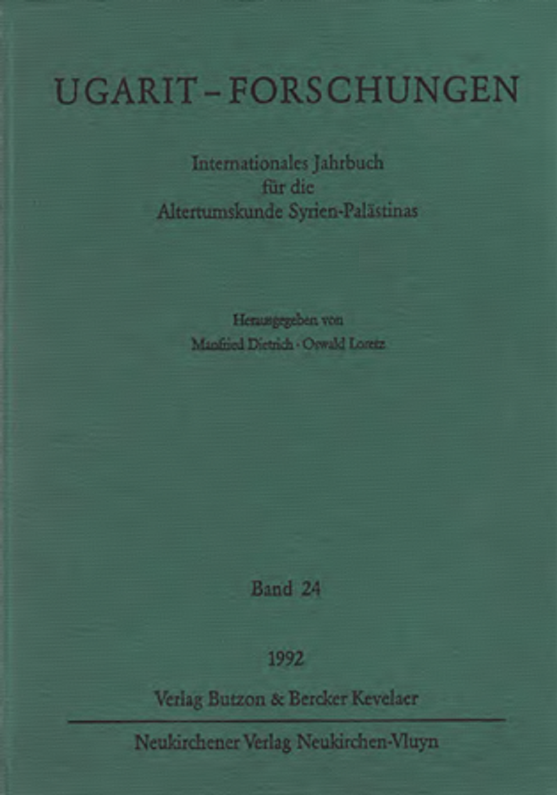 Ugarit-Forschungen 24 (1992)