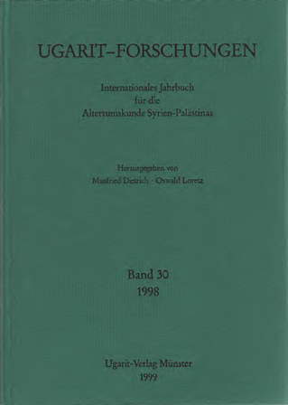 Ugarit-Forschungen 30 (1998; 1999)