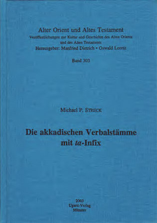 Die akkadischen Verbalstämme mit ta-Infix. (AOAT 303)