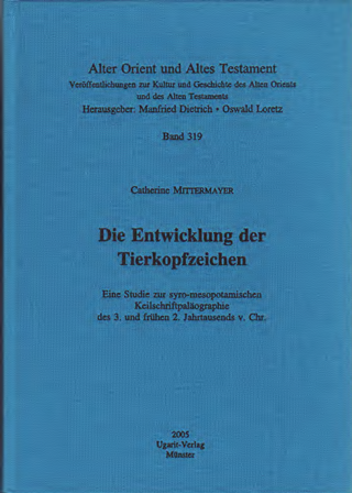 Die Entwicklung der Tierkopfzeichen. (AOAT 319)