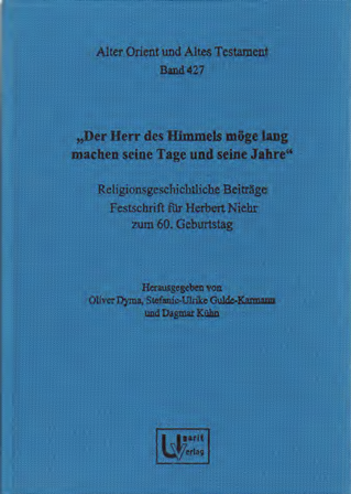"Der Herr des Himmels möge lang machen seine Tage und seine Jahre." (AOAT 427)