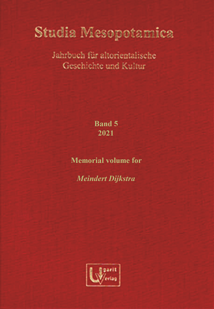 Studia Mesopotamica 5 (2021)