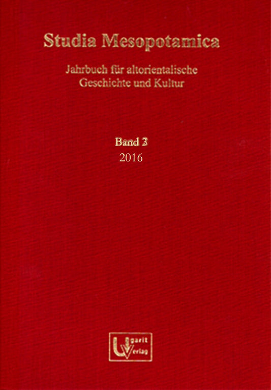 Studia Mesopotamica 3 (2016)