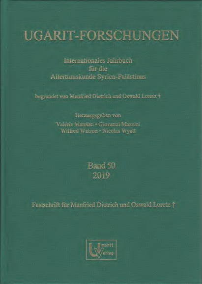 Ugarit-Forschungen 50 (2019)