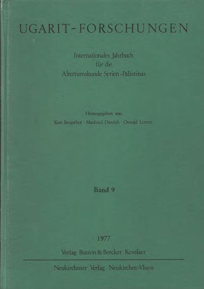 Ugarit-Forschungen 9 (1977)