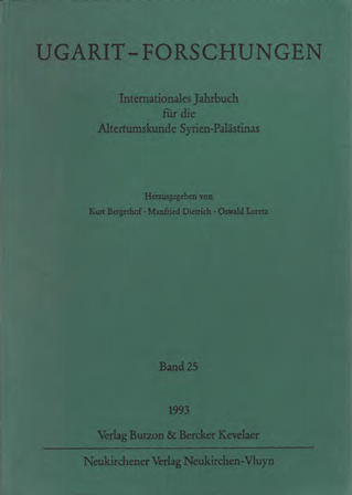Ugarit-Forschungen 25 (1993)