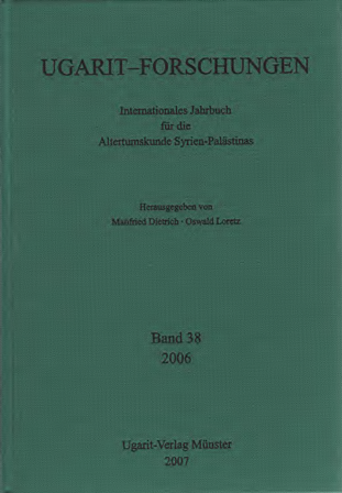 Ugarit-Forschungen 38 (2007)
