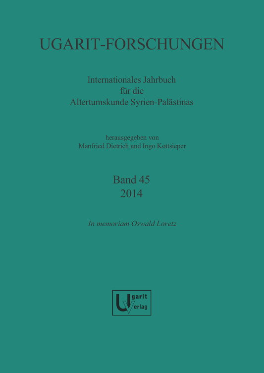 Ugarit-Forschungen 45 (2014)