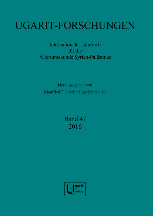 Ugarit-Forschungen 47 (2016)