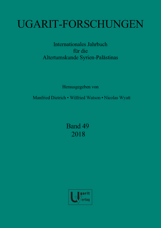 Ugarit-Forschungen 49 (2018)